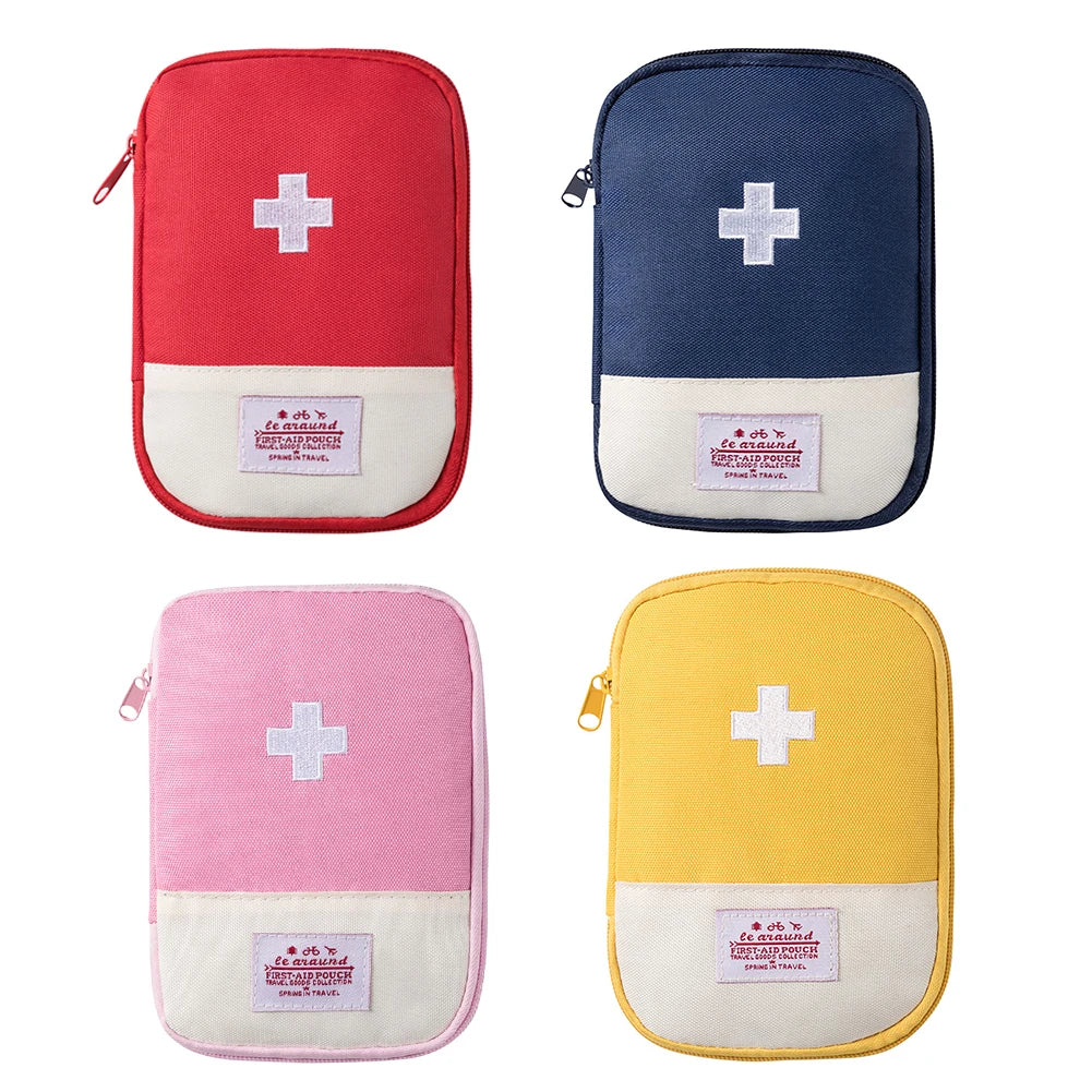 Portable Emergency Medicine Bag – Mini First Aid Kit Storage for Camping & Travel